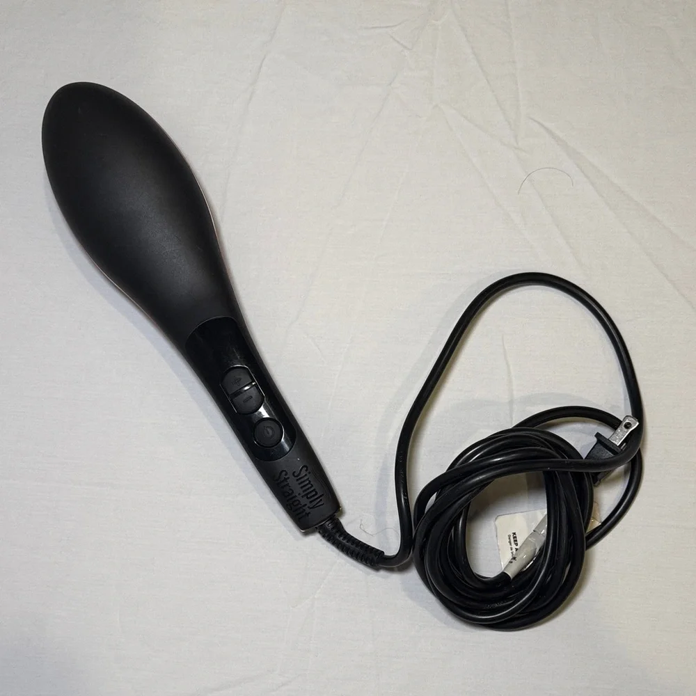 Intertek Simply Straight Ceramic Hair Straightening Brush EUC